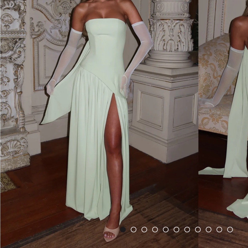 Babyboo Maliyah Maxi Dress - Mint Green, Size M- Worn once